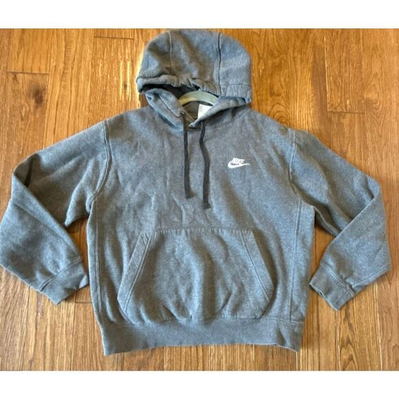 Nike fleece hoodie pullover dark grey size small - Picture 3 of 12